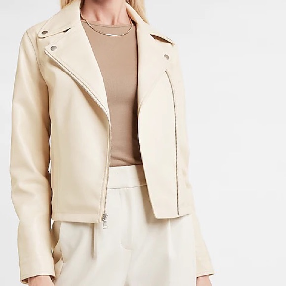 Express Jackets & Blazers - ✨HP✨NWT Express Faux Leather Moto Jacket